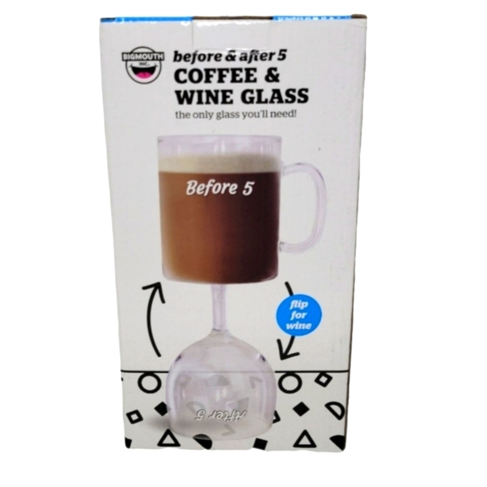 Before and After 5 Coffee and Wine Glass NEW